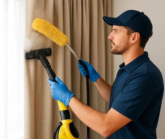 Trusted residential curtain cleaning technician Matty Curtain Cleaning mount-nathan QLD