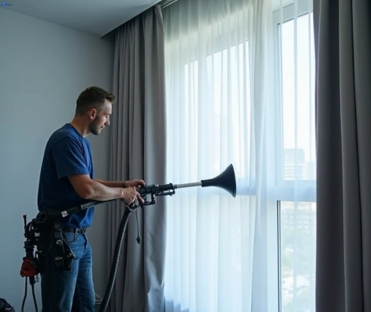 Professional commercial curtain cleaning process equipment Matty Curtain Cleaning mount-nathan