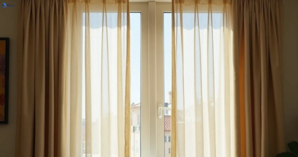Dull dusty drapes in mount-nathan before professional cleaning